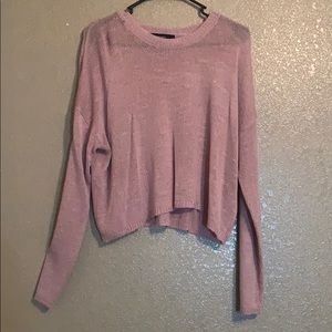 Long sleeve crop top